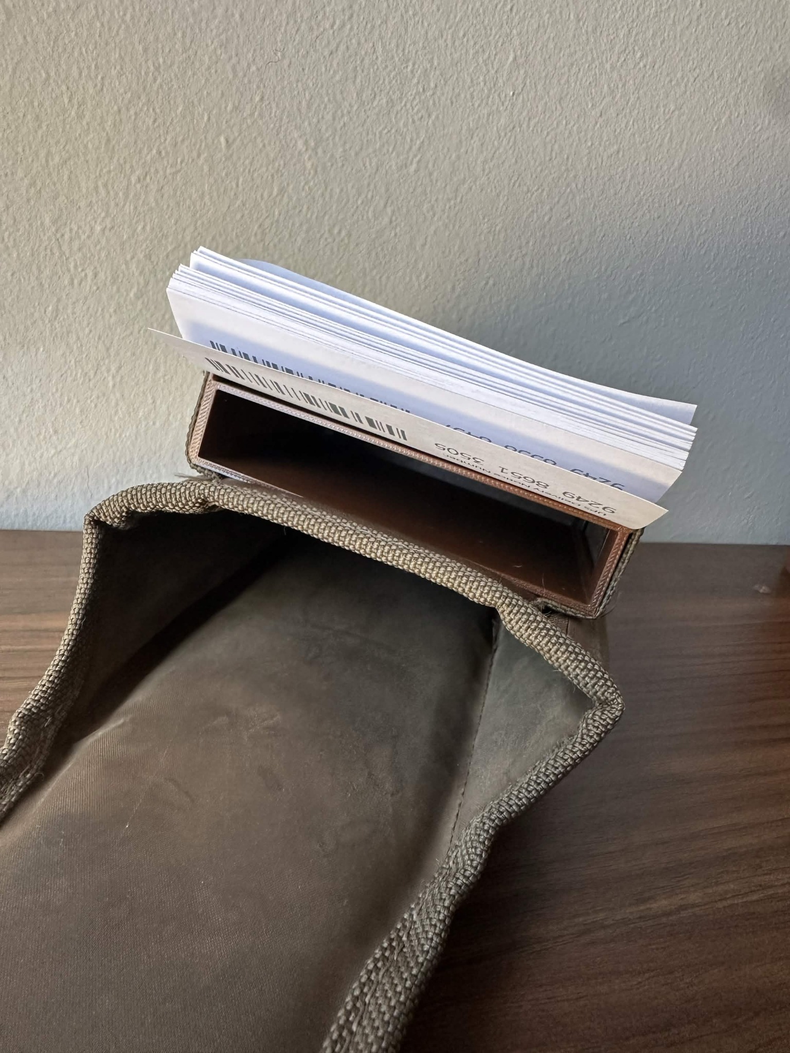 Big Phone organizer holding a comfortable amount of InfoNotices